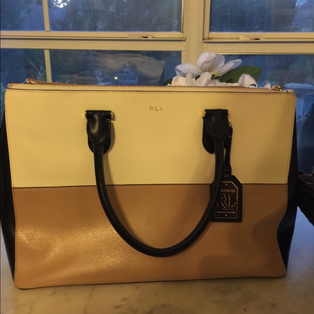 Ralph Lauren Newbury Double Zip Tote